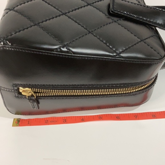 AUTHENTIC CHANEL WILD STITCH PATENT MEDIUM TOTE - Picture 9 of 10